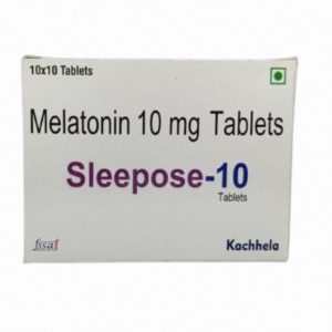 Sleepose 10mg (generic melatonin) 50 tablets