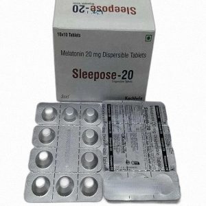 Sleepose 20mg (generic melatonin) 50 tablets