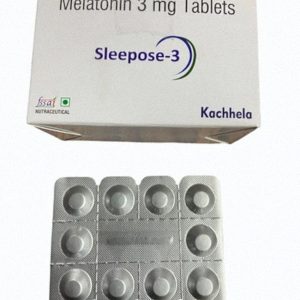 Sleepose 3mg (generic melatonin) 50 tablets